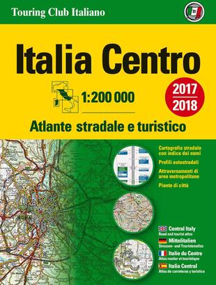 copertina Atlante stradale Italia Centro 1:200.000. Ediz. multilingue