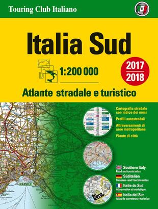 copertina Atlante stradale Italia Sud 1:200.000. Ediz. multilingue