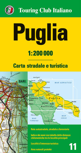 copertina Puglia 1:200.000. Carta stradale e turistica