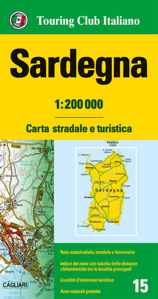 copertina Sardegna 1:200.000. Carta stradale e turistica