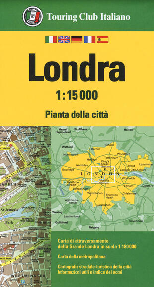 copertina Londra 1:15.000. Pianta della città