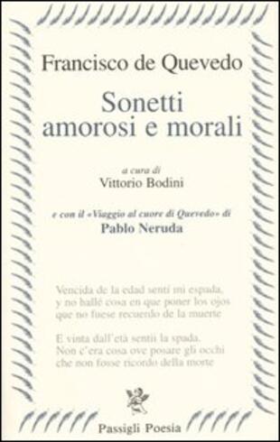 copertina Sonetti amorosi e morali. Testo spagnolo a fronte