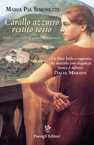 copertina Cavallo azzurro vestito rosso. Undici racconti di amore e disamore