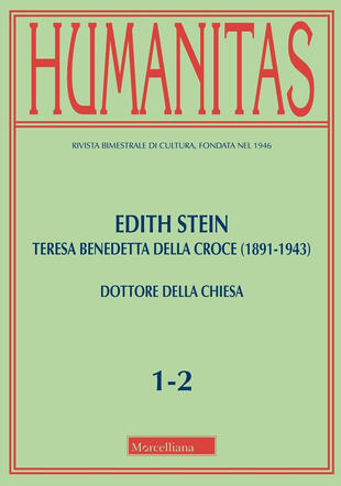 copertina Humanitas (2024). Vol. 1-2: Edith Stein. Teresa Benedetta della Croce (1891-1943). Dottore della Chiesa