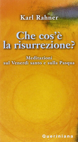 copertina Che cos'è la risurrezione? Meditazioni sul venerdì santo e sulla Pasqua