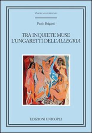 copertina Tra inquiete muse. L'Ungaretti dell'«Allegria»