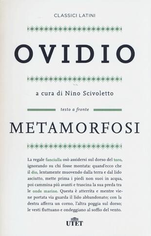 copertina Le metamorfosi. Testo latino a fronte