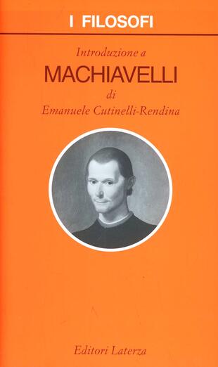 copertina Introduzione a Machiavelli