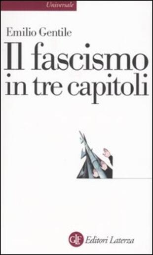 copertina Il fascismo in tre capitoli