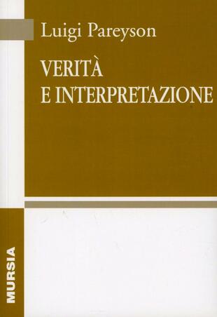 copertina Verit&agrave; e interpretazione