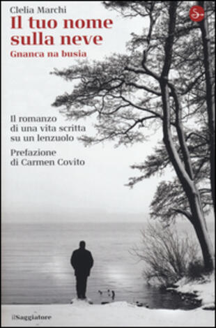 copertina Il tuo nome sulla neve. Gnanca na bus&igrave;a. Il romanzo di una vita scritta su un lenzuolo