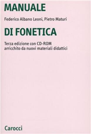 copertina Manuale di fonetica
