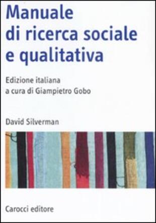 copertina Manuale di ricerca sociale e qualitativa