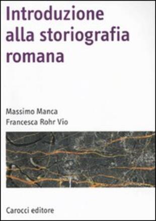 copertina Introduzione alla storiografia romana