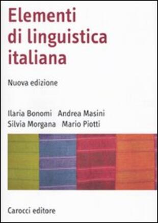 copertina Elementi di linguistica italiana