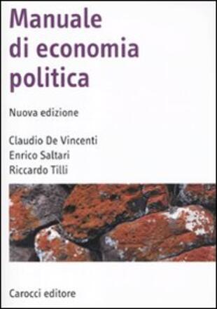 copertina Manuale di economia politica