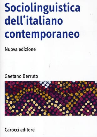 copertina Sociolinguistica dell'italiano contemporaneo