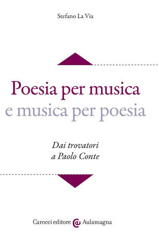 copertina Poesia per musica e musica per poesia. Dai trovatori a Paolo Conte. Con CD-ROM