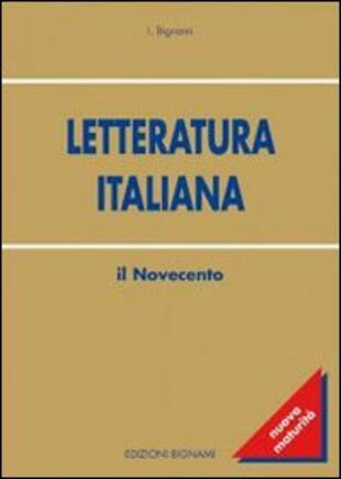 copertina Letteratura italiana. Il Novecento