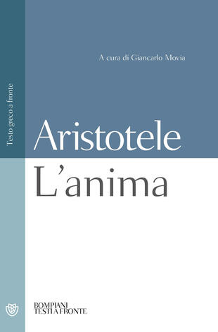 copertina L' anima. Testo greco a fronte