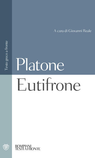 copertina Eutifrone. Testo greco a fronte