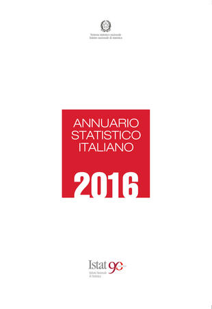 copertina Annuario statistico italiano 2016