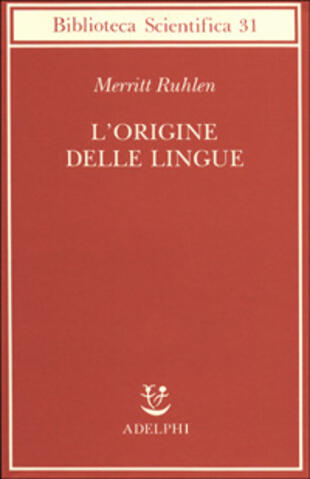 copertina L'origine delle lingue