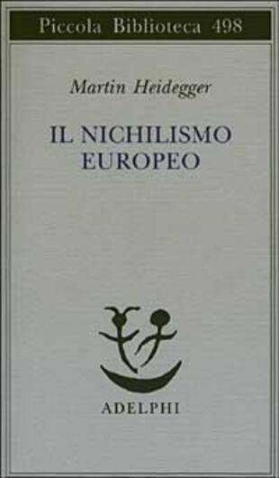 copertina Il nichilismo europeo