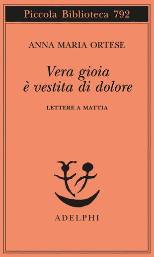 copertina Vera gioia è vestita di dolore. Lettere a Mattia