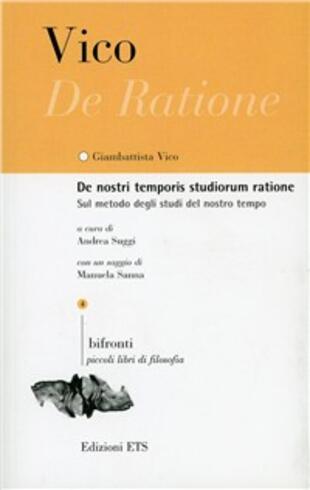 copertina De nostri temporis studiorum ratione. Sul metodo degli studi del nostro tempo. Testo latino a fronte