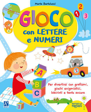 copertina Gioco con lettere e numeri. I giocoscopro