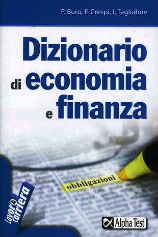 copertina Dizionario di economia e finanza