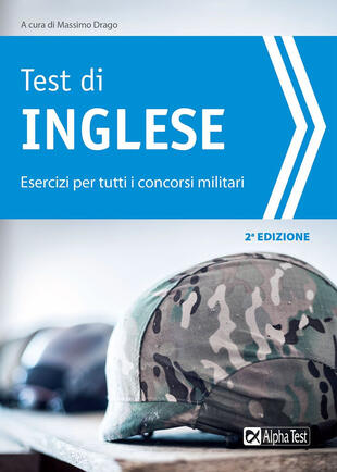 copertina Test di inglese. Esercizi per i concorsi militari
