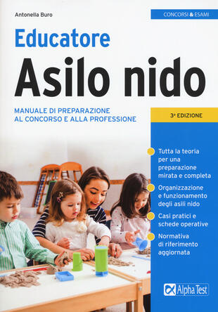 copertina Educatore asilo nido. Manuale di preparazione al concorso e alla professione