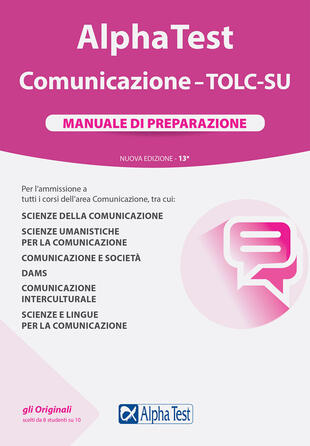 copertina Alpha Test. Comunicazione. TOLC-SU. Manuale di preparazione. Nuova ediz.