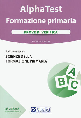 copertina Alpha Test. Formazione primaria. Prove di verifica