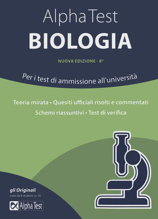 copertina Alpha Test biologia. Per i test di ammissione all'università