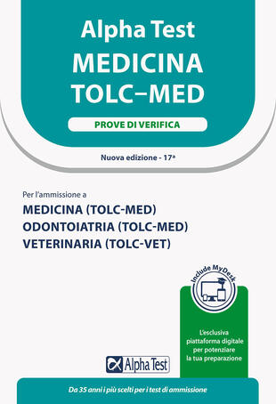 copertina Alpha Test. Medicina. TOLC-MED. Prove di verifica. Ediz. MyDesk. Con espansione online