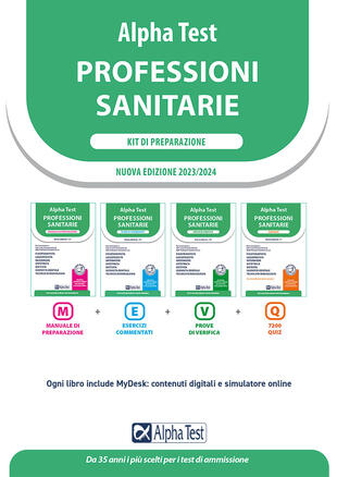 copertina Alpha Test. Professioni sanitarie. Kit di preparazione. Ediz. MyDesk