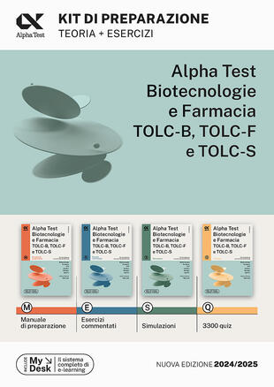 copertina Alpha Test. Biotecnologie e farmacia TOLC-B, TOLC-F e TOLC-S. Kit di preparazione. Ediz. MyDesk. Con software di simulazione