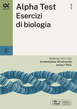 copertina Alpha Test. Esercizi di biologia. Ediz. MyDesk