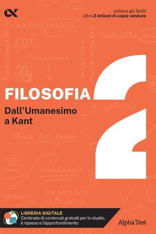 copertina Filosofia. Con estensioni online. Vol. 2: Dall'umanesimo a Kant