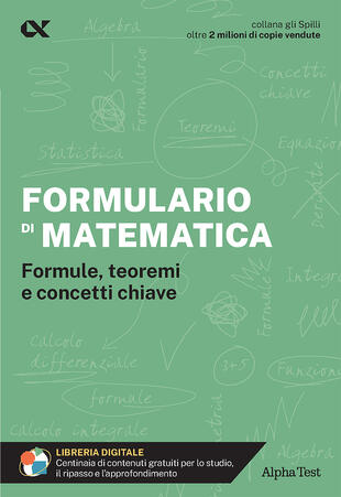 copertina Formulario di matematica. Formule, teoremi e concetti chiave. Con estensioni online