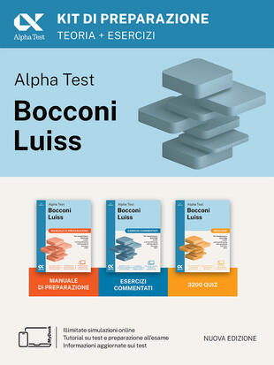 copertina Alpha Test Bocconi e Luiss. Kit di preparazione. Edizione 2025. Per test di economia. Con piattaforma di e-learning MyDesk