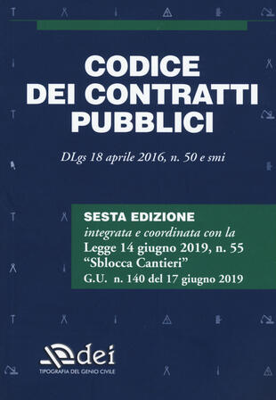 copertina Codice dei contratti pubblici