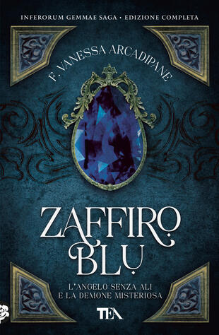copertina Zaffiro blu. L'angelo senza ali e la demone misteriosa