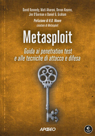 copertina Metasploit. Guida ai penetration test e alle tecniche di attacco e difesa