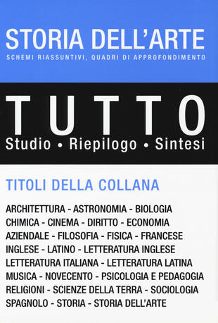 copertina Tutto storia dell'arte