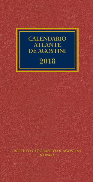 copertina Calendario atlante De Agostini 2018