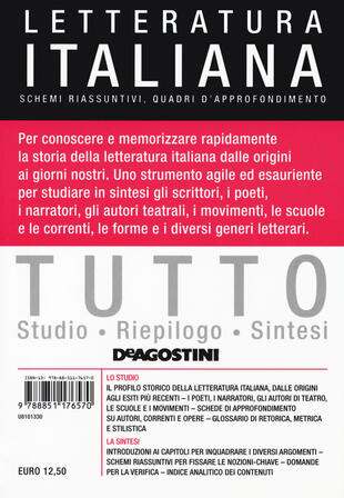 copertina Tutto letteratura italiana